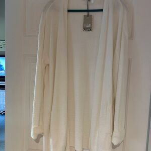 Barefoot Dreams Cream Cardigan Sweater